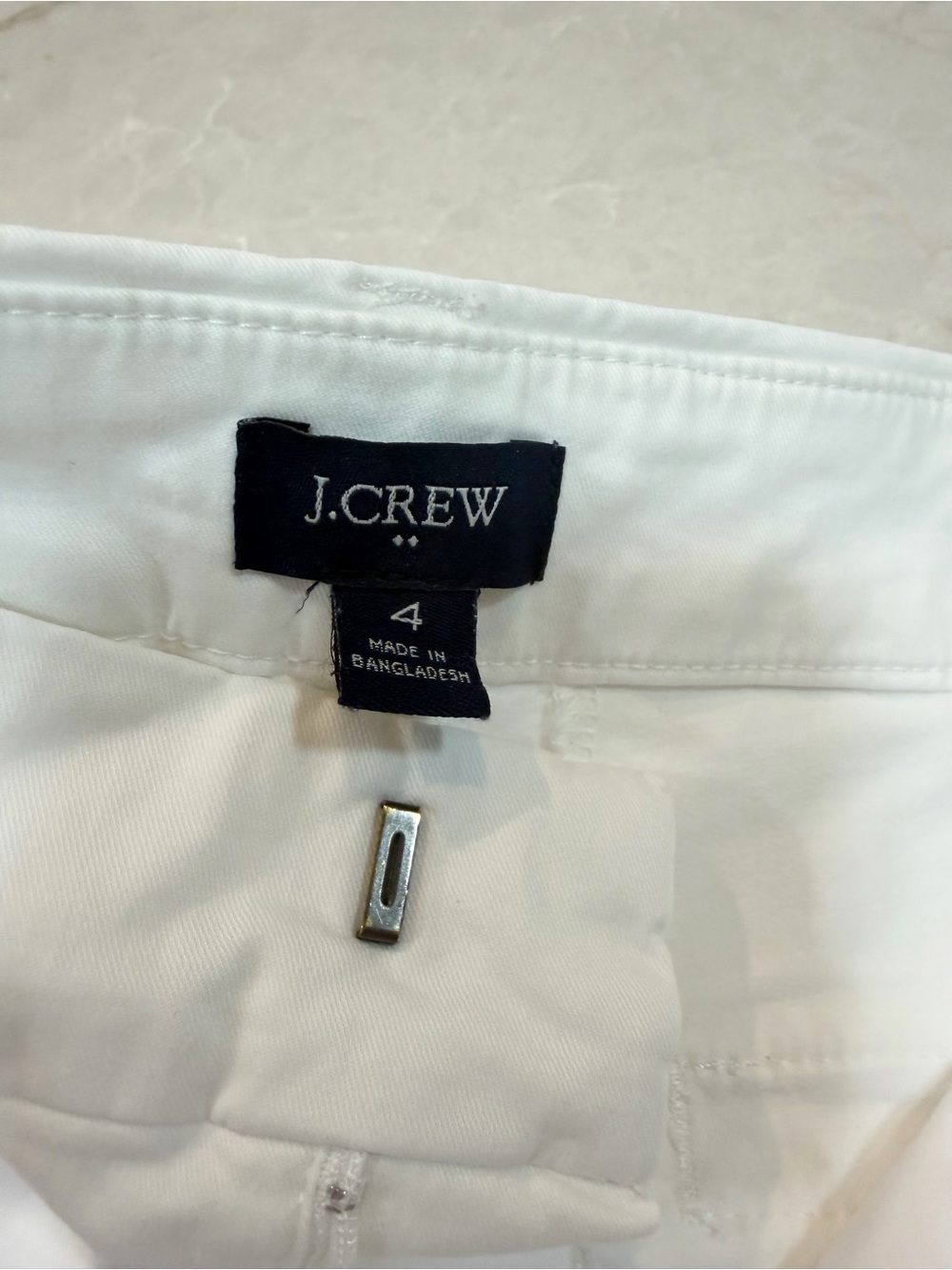 J. Crew White Women Frankie chino short - Picture 4 of 5